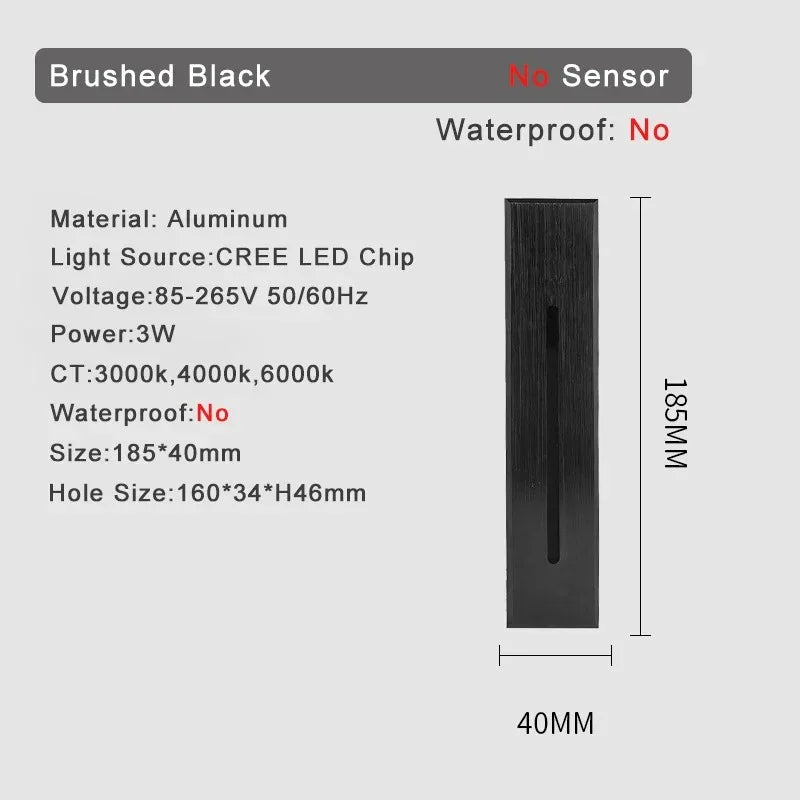 Shadee Motion Sensor Stair Wall Light