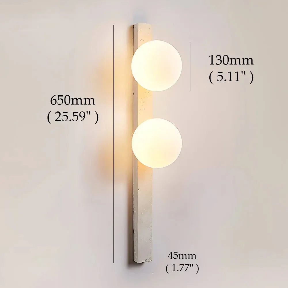Abigail Travertine Wall Lamp