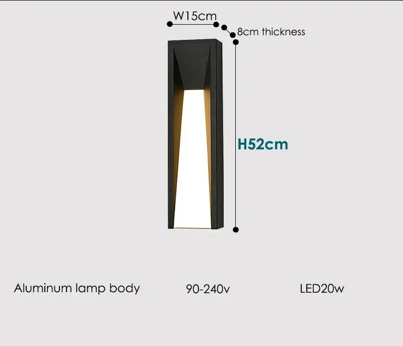 Divia Modern Outdoor Wall Lamp
