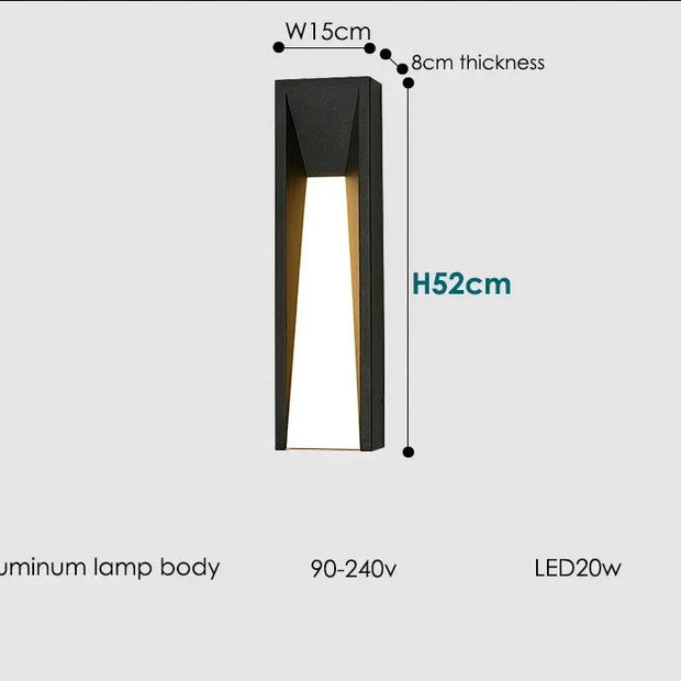 Divia Modern Outdoor Wall Lamp
