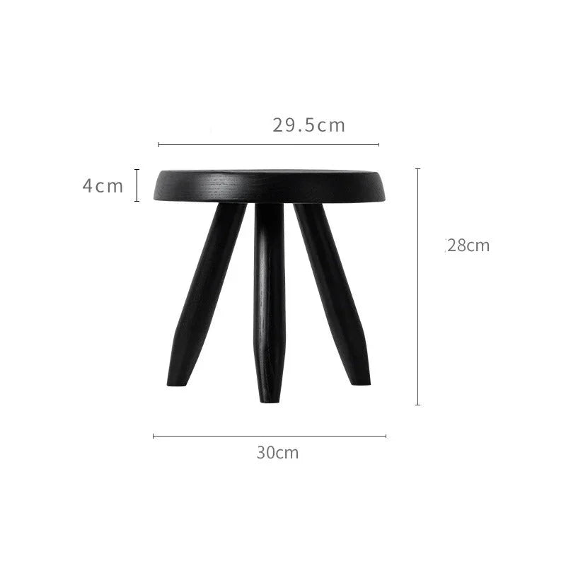Balinda Wooden Round Stool