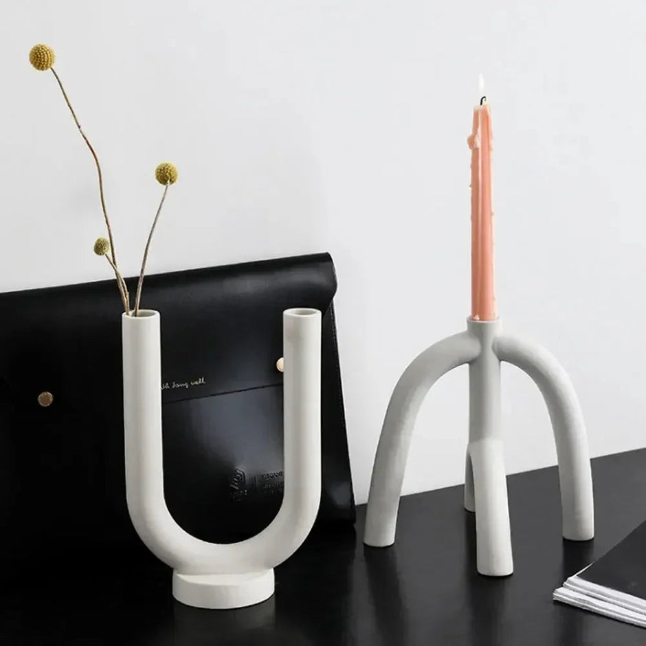 Athena Candle Holder & Vase