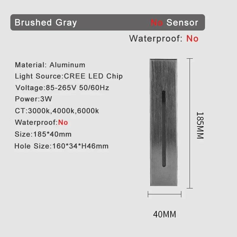Shadee Motion Sensor Stair Wall Light