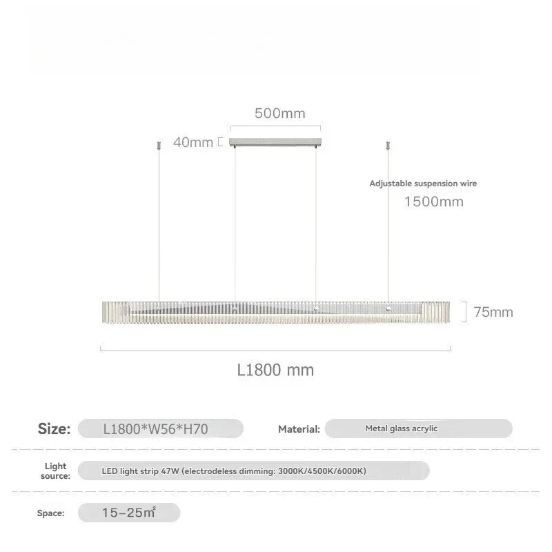 Modesta Glass Pendant Light