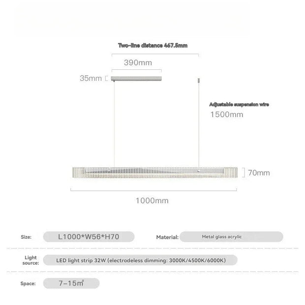 Modesta Glass Pendant Light
