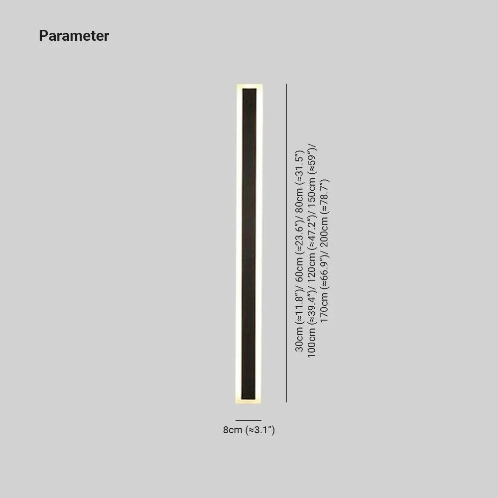 Myerna Linear Metal Outdoor Wall Light