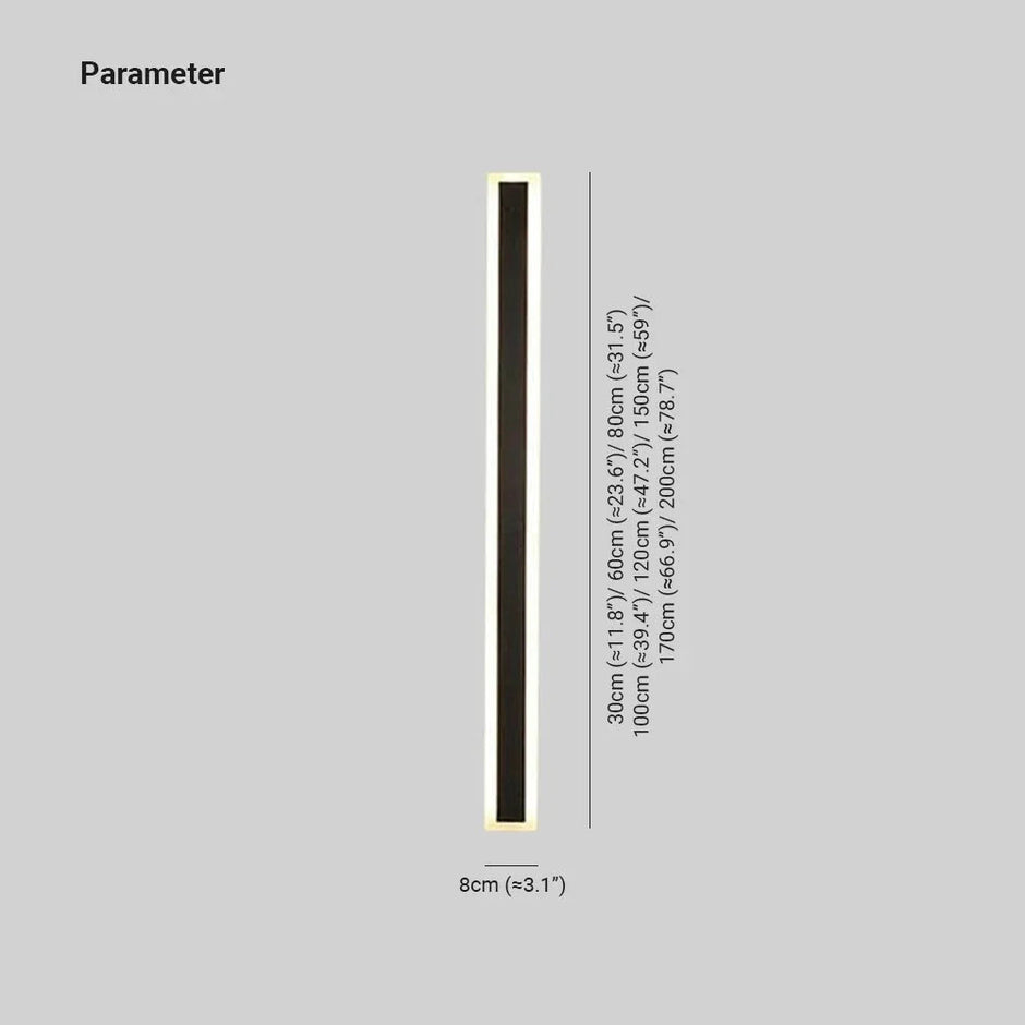 Myerna Linear Metal Outdoor Wall Light