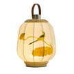 Traditional Chinese Fabric Lantern Shade Wood USB LED Table Lamp For Living Room