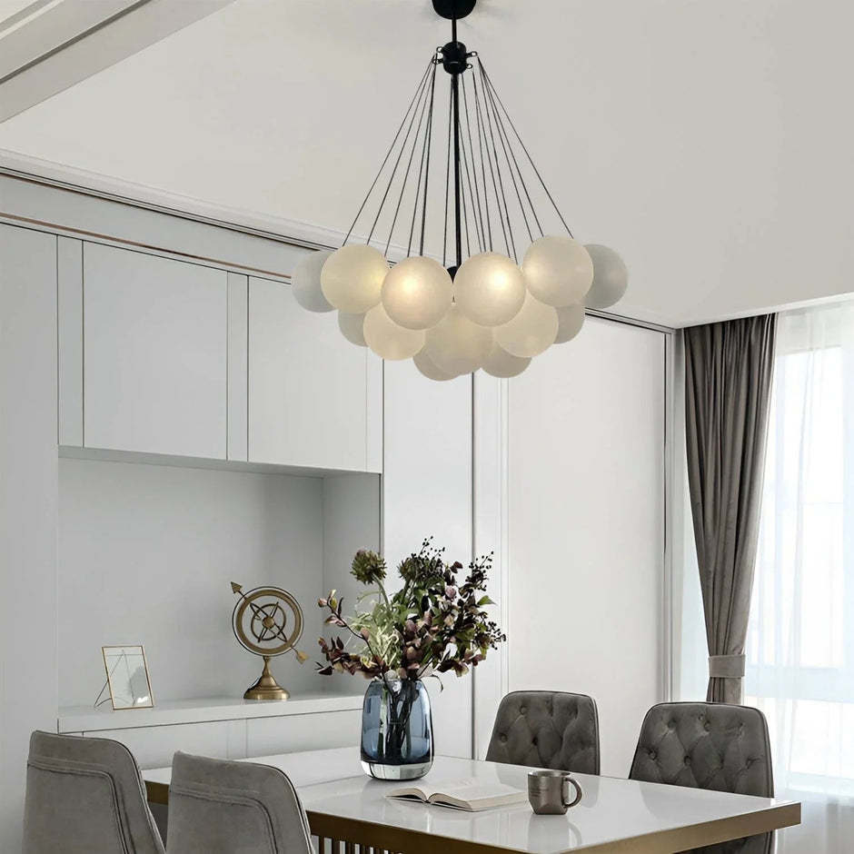 Karlene Frosted Ball Chandelier