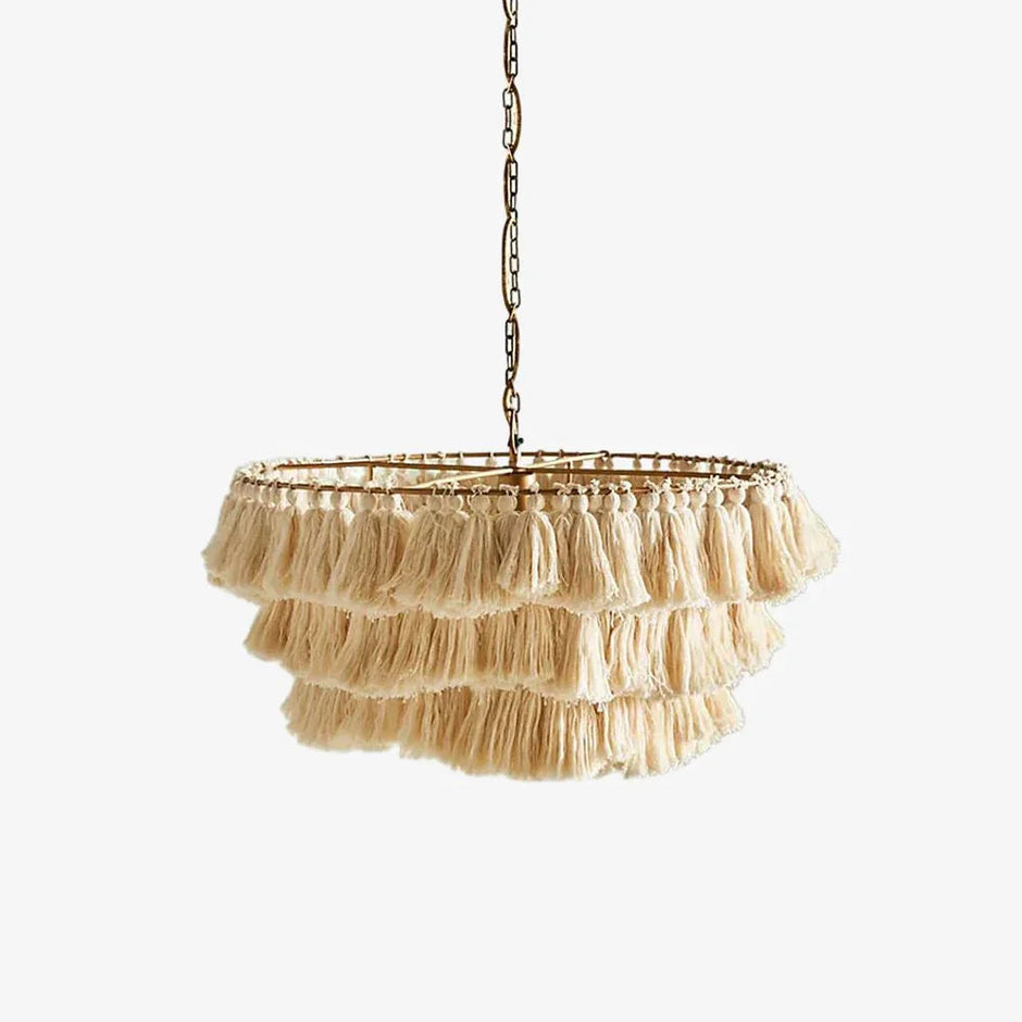 Fiore Boho Handmade Tassel Pendant Lamp