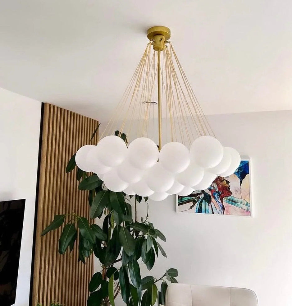 Karlene Frosted Ball Chandelier