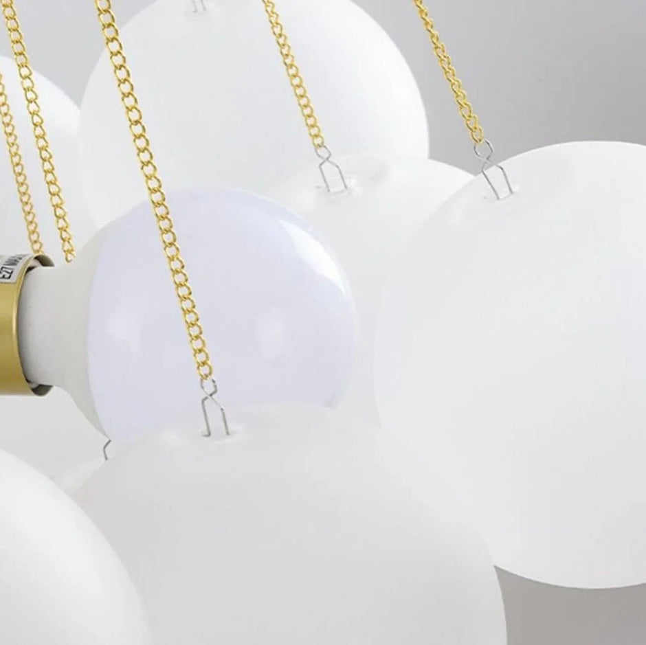 Karlene Frosted Ball Chandelier