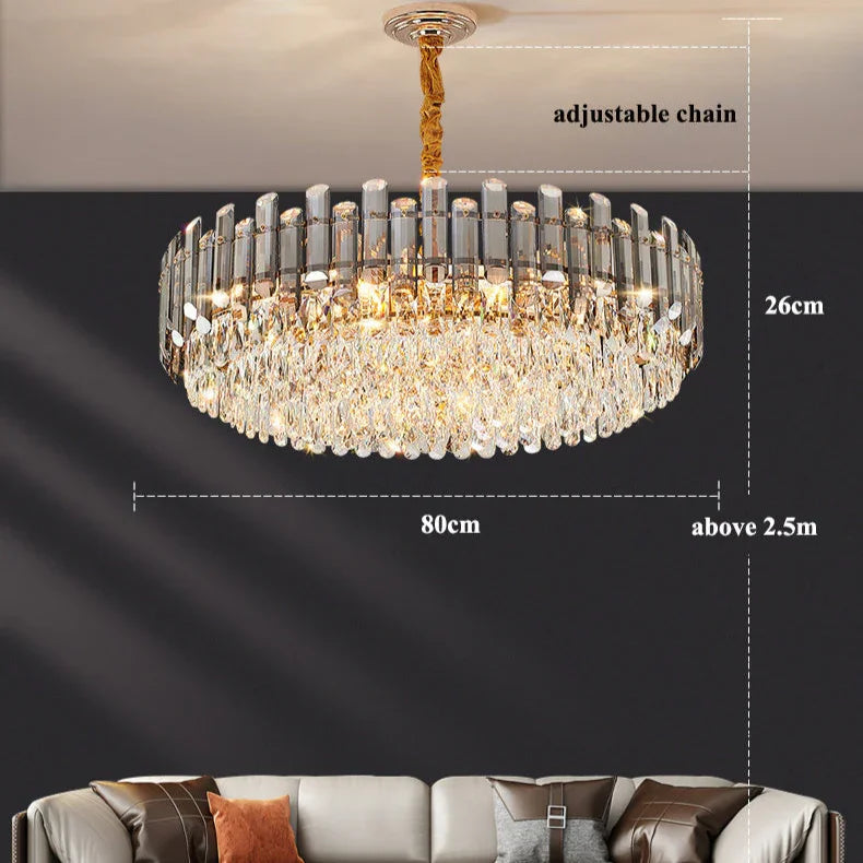 Norlynn LED Crystal Chandelier