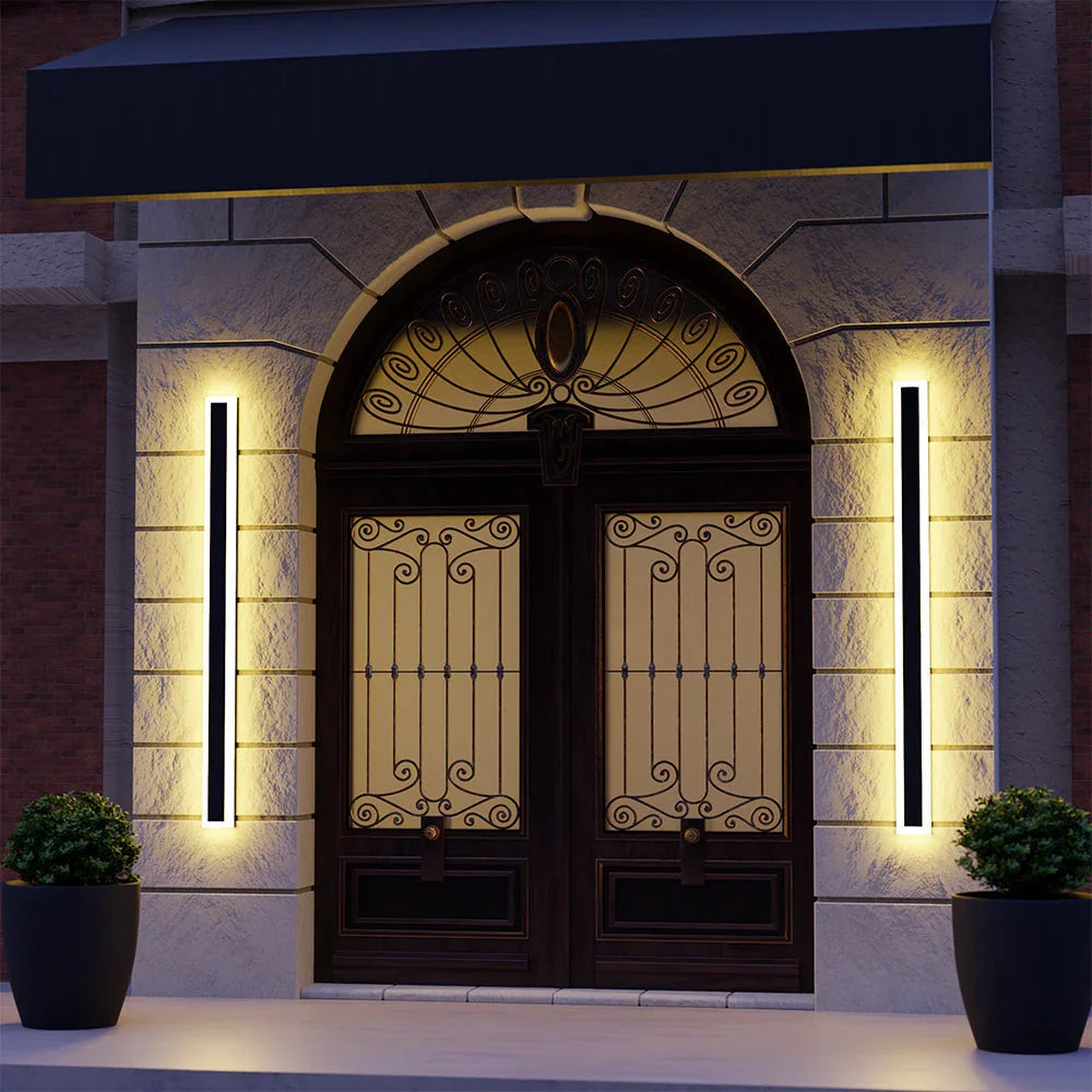 Myerna Linear Metal Outdoor Wall Light