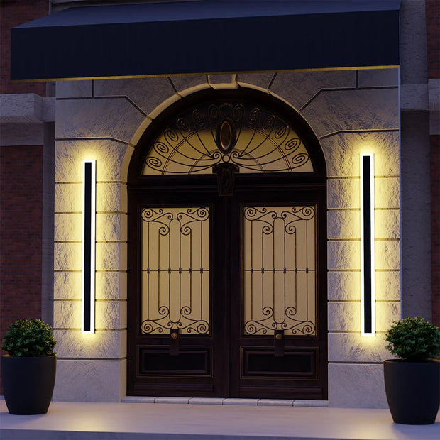 Myerna Linear Metal Outdoor Wall Light