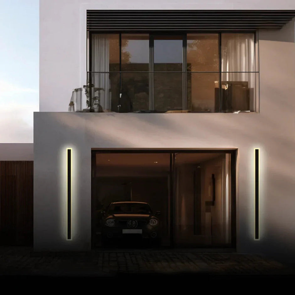 Myerna Linear Metal Outdoor Wall Light