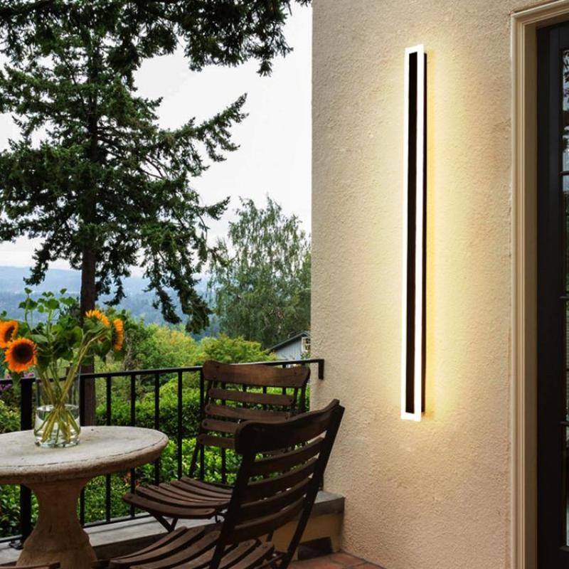 Myerna Linear Metal Outdoor Wall Light
