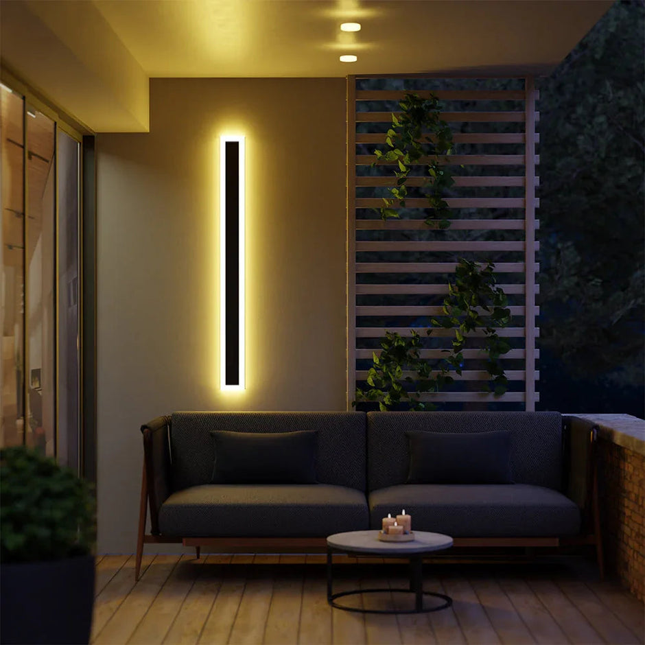 Myerna Linear Metal Outdoor Wall Light