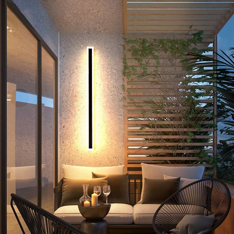 Myerna Linear Metal Outdoor Wall Light