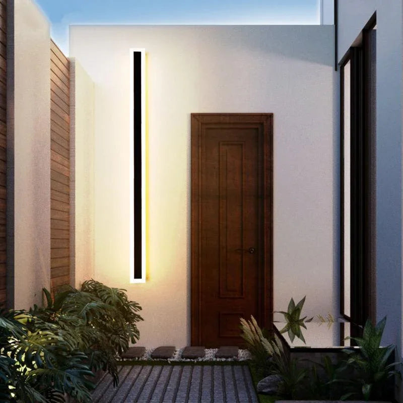 Myerna Linear Metal Outdoor Wall Light