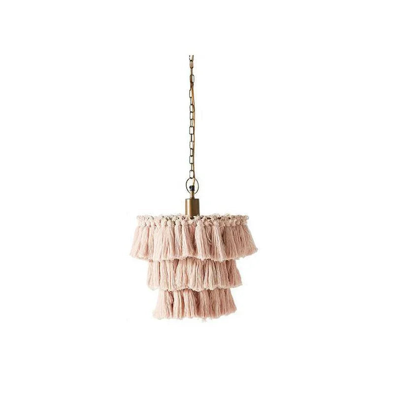 Fiore Boho Handmade Tassel Pendant Lamp
