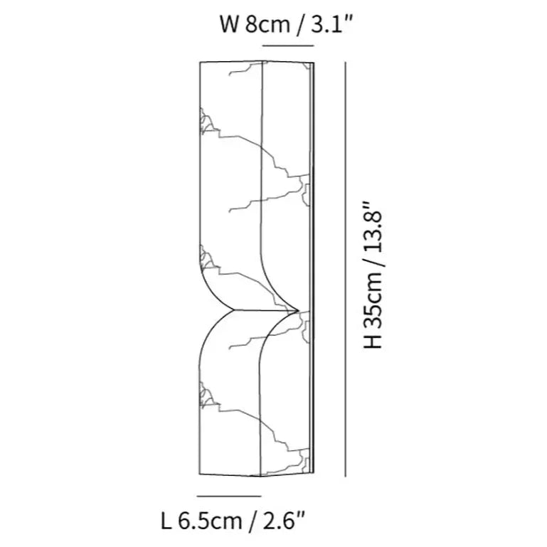 Modetta Marble Wall Lamp