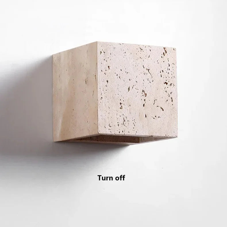 Vadalie Travertine Wall Lamp