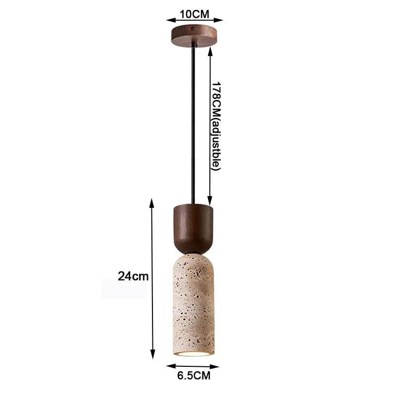 Ivaylo Travertine Pendant Lamp