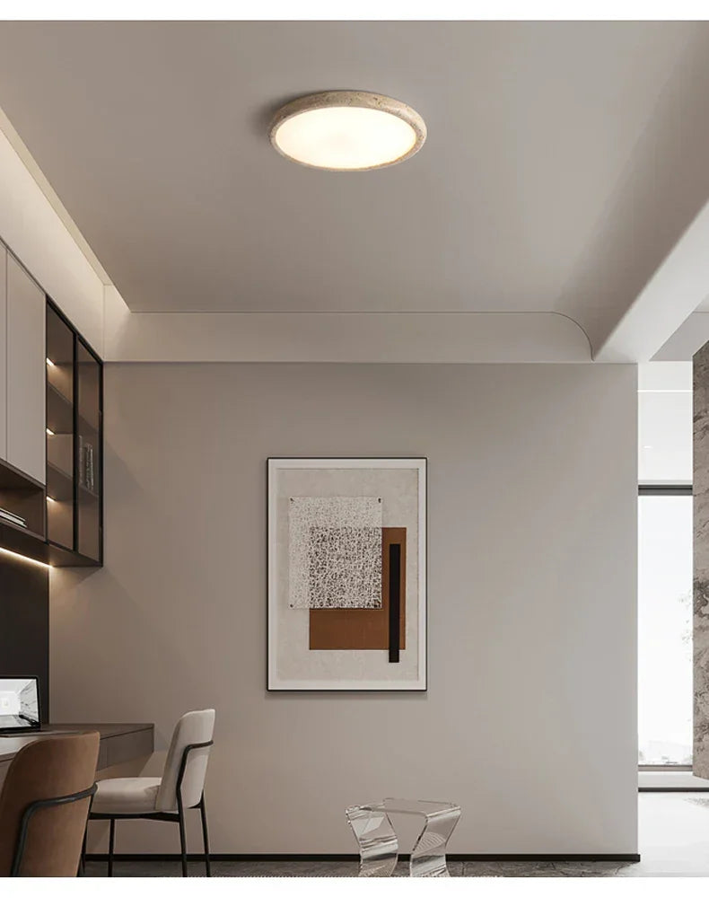 Monica Travertine Ceiling Lamp