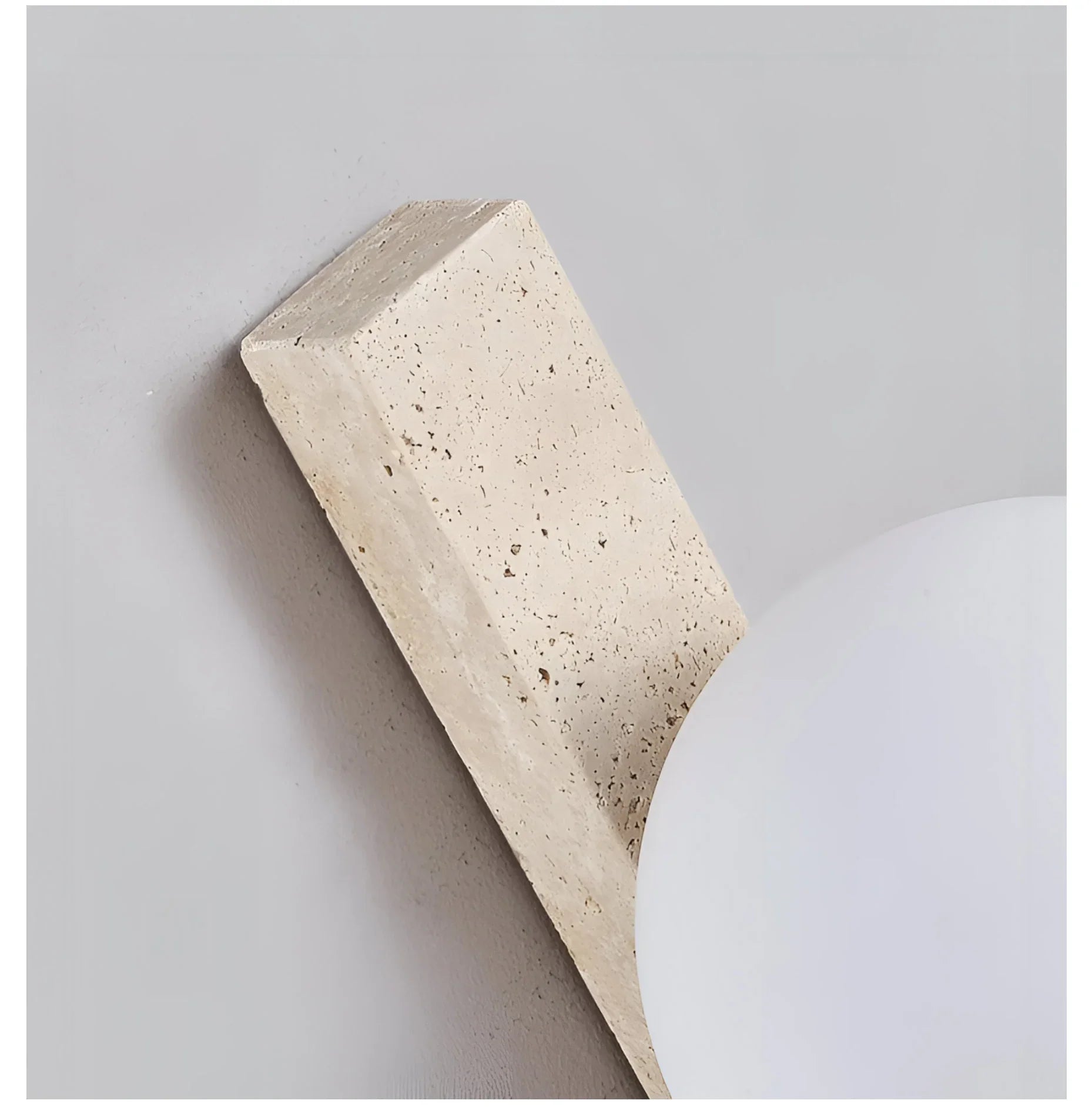 Abigail Travertine Wall Lamp