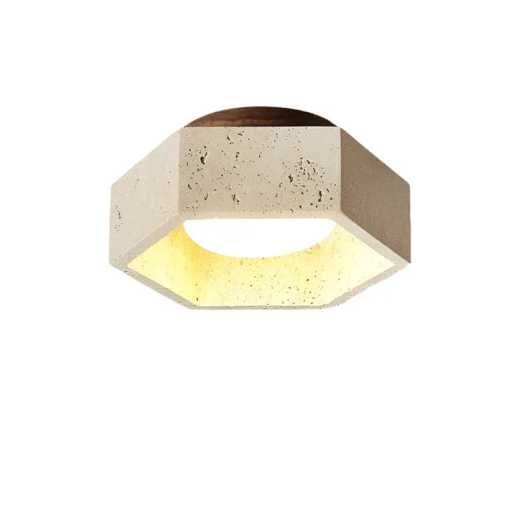 Francesca Travertine Ceiling Lamp