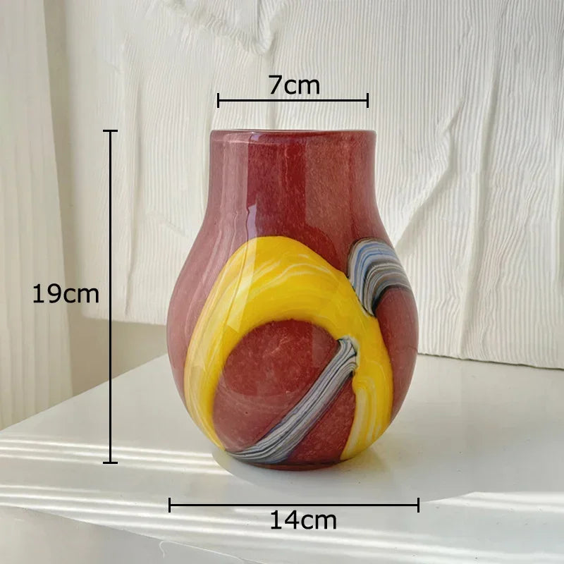 Hamish Striped Glass Vase