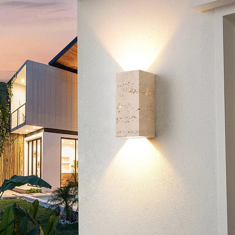 Vadalie Travertine Wall Lamp
