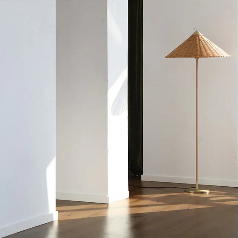 Akira Rattan Floor Lamp