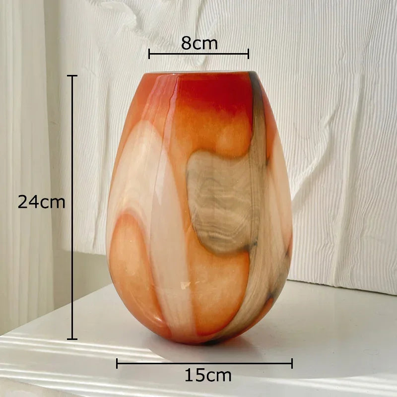 Hamish Striped Glass Vase
