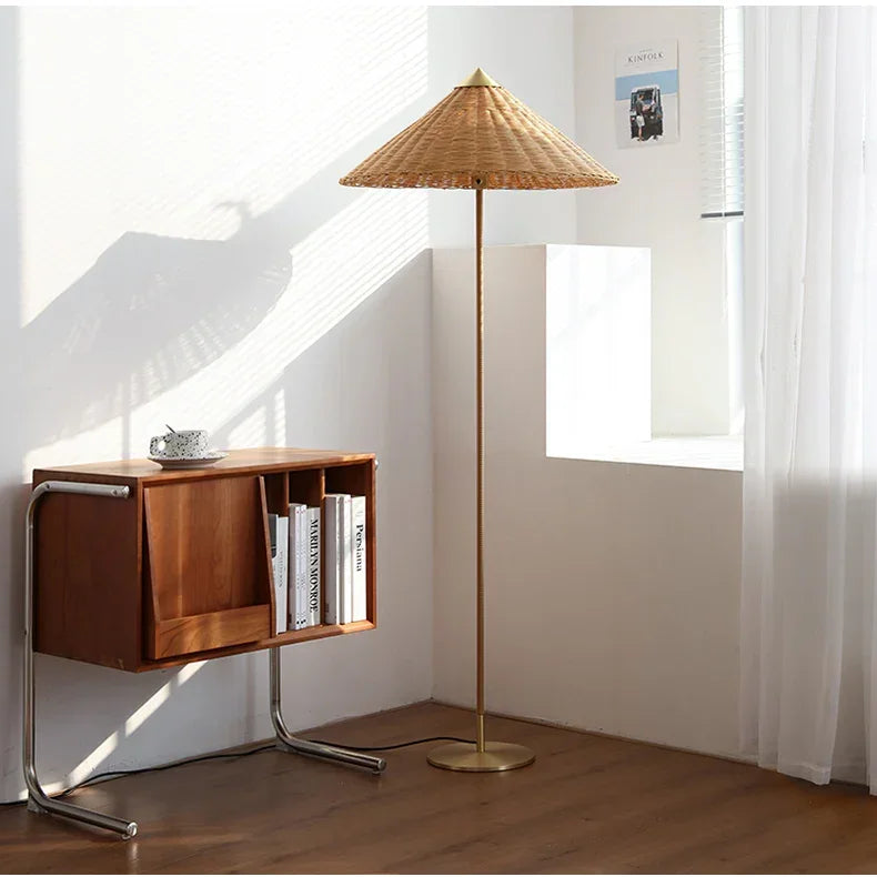 Akira Rattan Floor Lamp