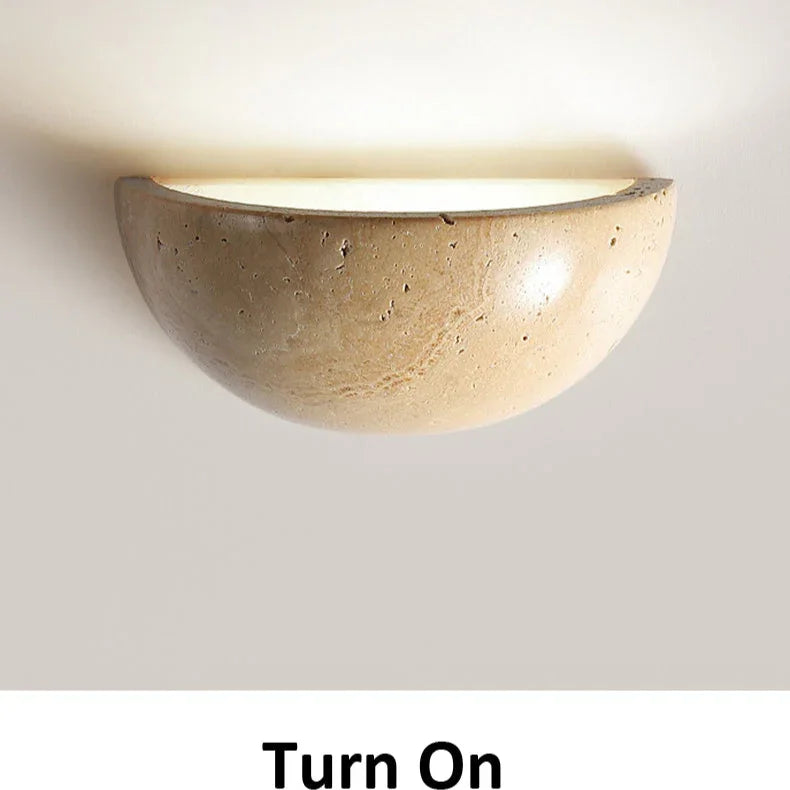 Avery Travertine Wall Lamp