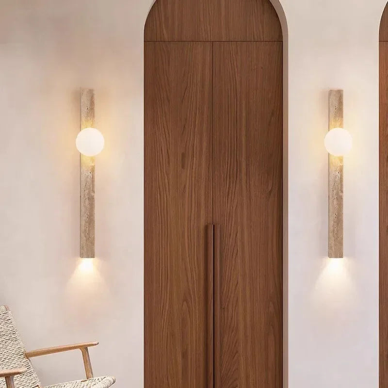 Cruz Travertine Wall Lamp