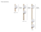 Abigail Travertine Wall Lamp
