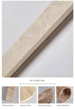 Abigail Travertine Wall Lamp