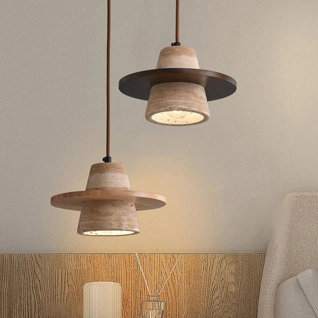Genevieve Travertine Pendant Lamp
