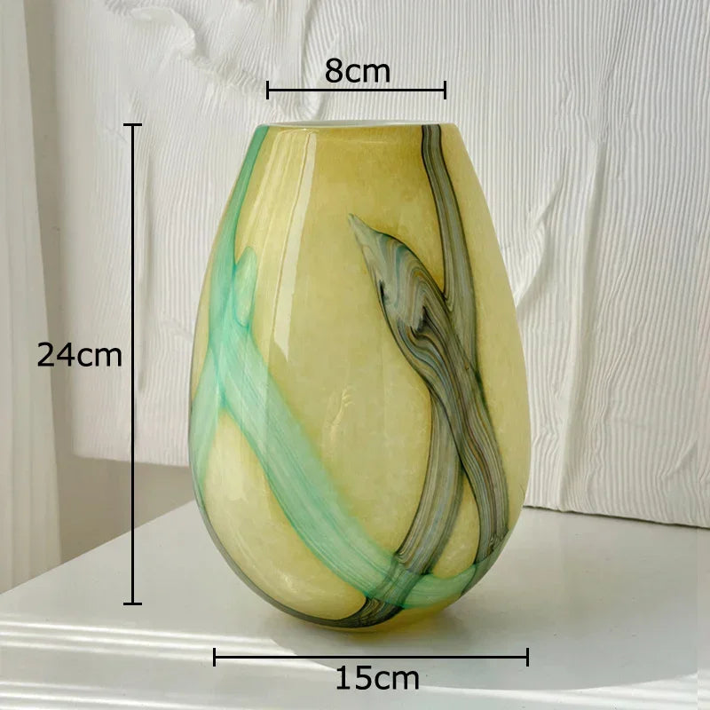 Hamish Striped Glass Vase