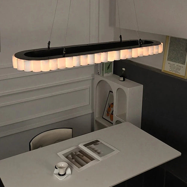 Capri Ovalo Marble Chandelier
