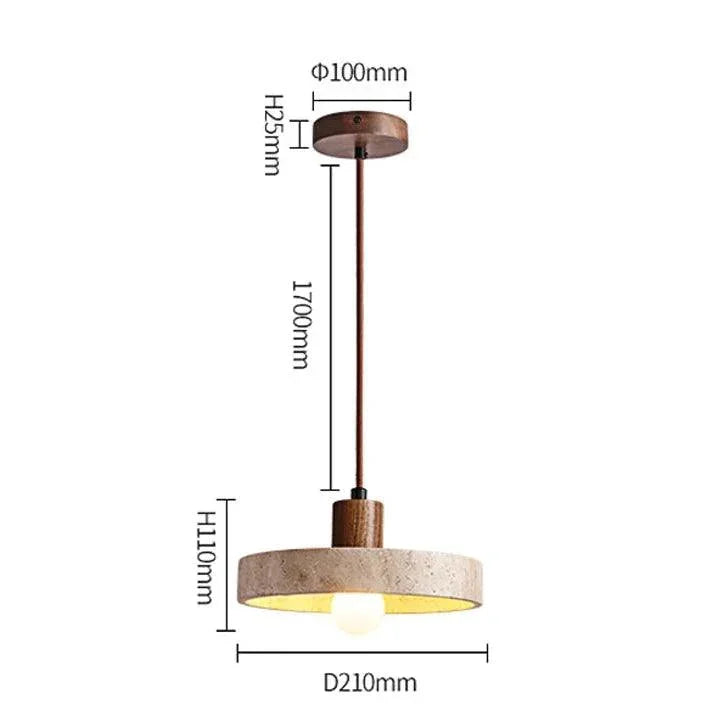 Ryne Travertine Pendant Lamp