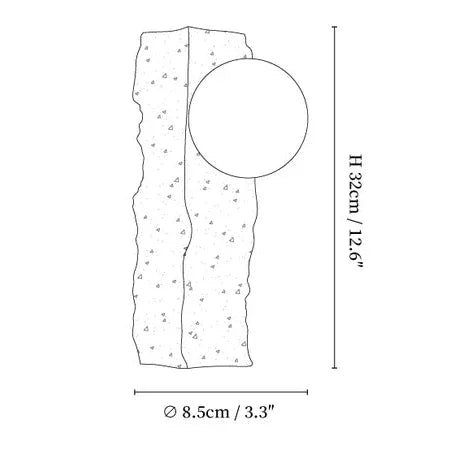 Koda Travertine Wall Lamp