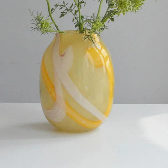 Hamish Striped Glass Vase