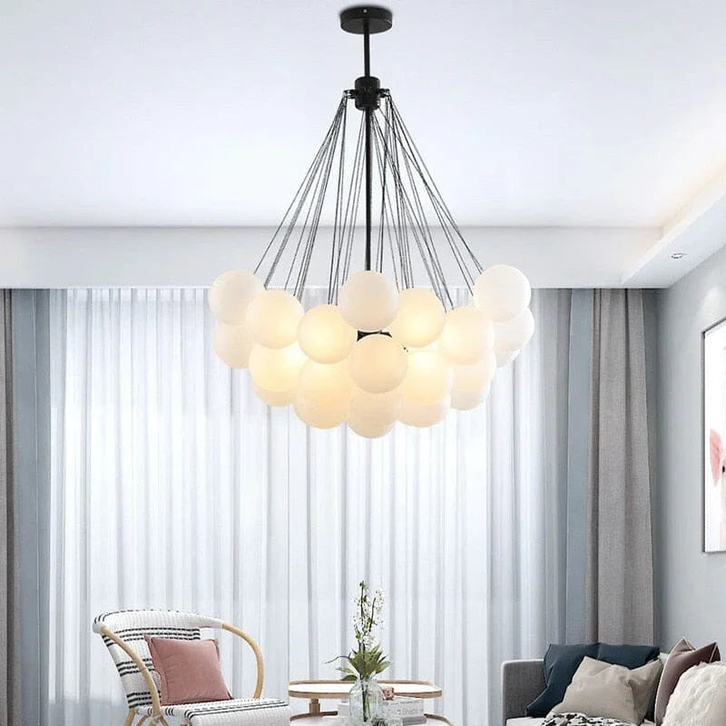 Karlene Frosted Ball Chandelier