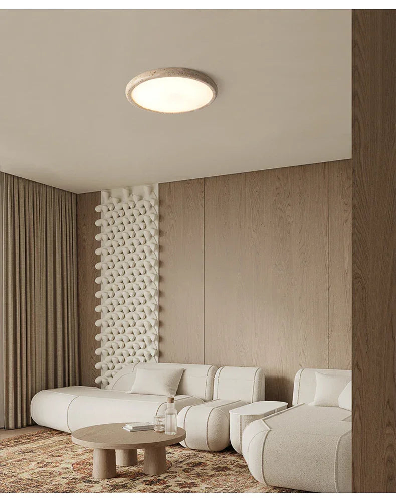 Monica Travertine Ceiling Lamp