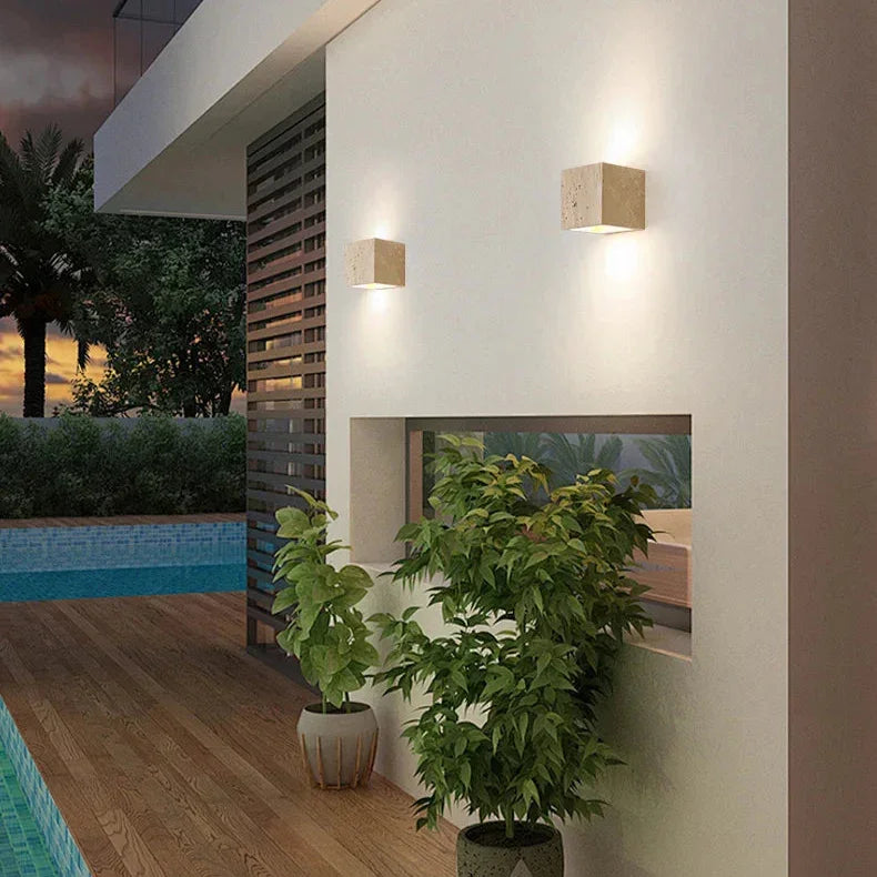 Vadalie Travertine Wall Lamp