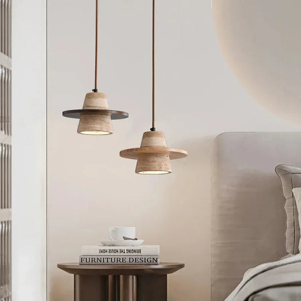 Genevieve Travertine Pendant Lamp